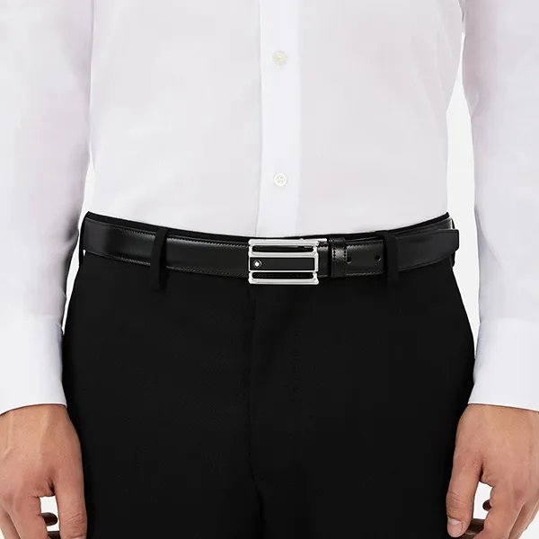 Thắt Lưng Montblanc Reversible Leather Belt 114423 Màu Đen - Thắt lưng - Vua Hàng Hiệu