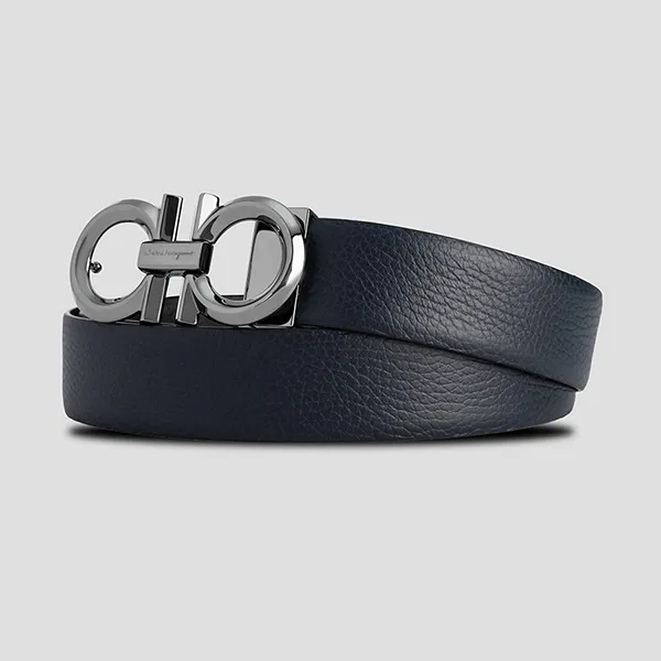 Thắt Lưng Salvatore Ferragamo Double Adjus 0735908 Màu Đen Size 100 - Thắt lưng - Vua Hàng Hiệu