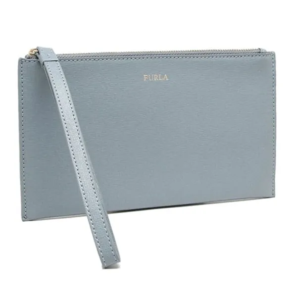 Túi Cầm Tay Clutch Furla Pouch Ladies 1055388 EQ78 B30 02Z Màu Xanh Avio - Túi xách - Vua Hàng Hiệu