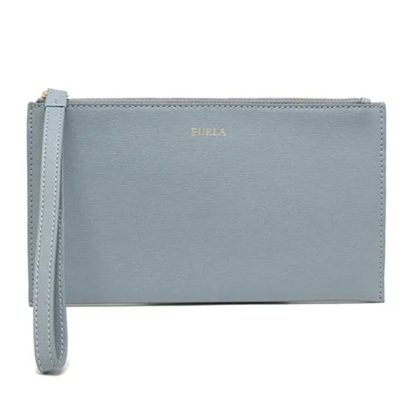 Túi Cầm Tay Clutch Furla Pouch Ladies 1055388 EQ78 B30 02Z Màu Xanh Avio - Túi xách - Vua Hàng Hiệu