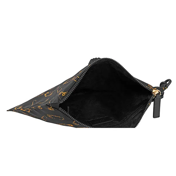 Túi Cầm Tay Versace Men's Pin Print Black Pouch DP85102-DNY13-DNONH Màu Đen Vàng