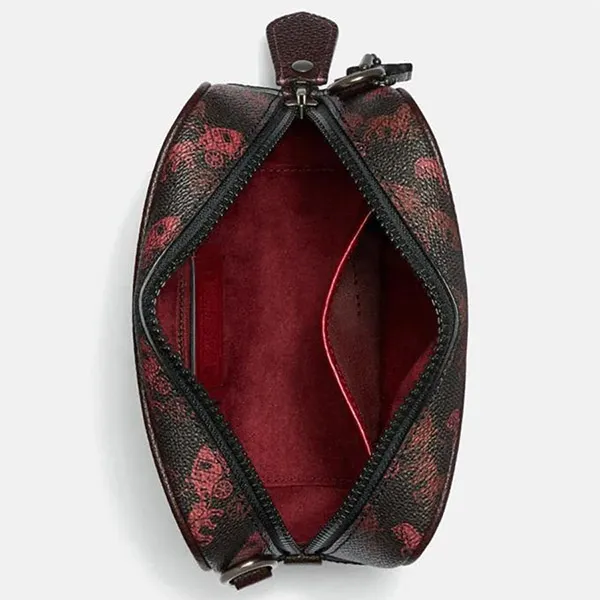 Túi Đeo Chéo Nữ Coach Black Ladieshorse And Carriage Print Camera Bag 16 88264 Màu Đen Đỏ - Túi xách - Vua Hàng Hiệu