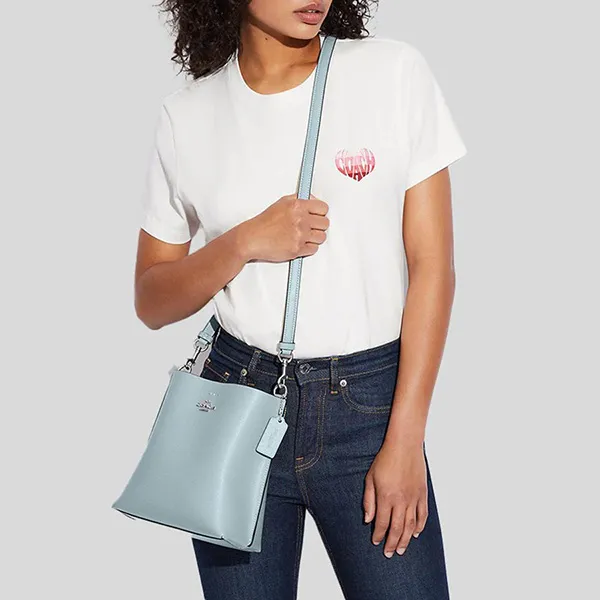 Túi Đeo Chéo Coach Mollie Bucket Bag 22 CA177 Màu Xanh Blue - Túi xách - Vua Hàng Hiệu