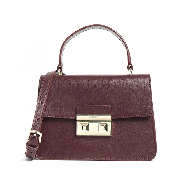 Túi Đeo Chéo Furla Bella Top Handle Mini Burgundy Màu Đỏ Tía - Túi xách - Vua Hàng Hiệu