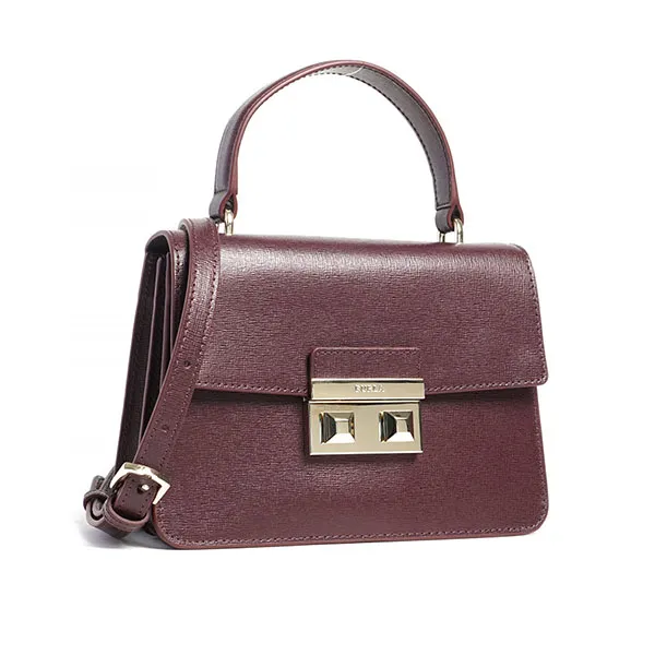 Túi Đeo Chéo Furla Bella Top Handle Mini Burgundy Màu Đỏ Tía - Túi xách - Vua Hàng Hiệu
