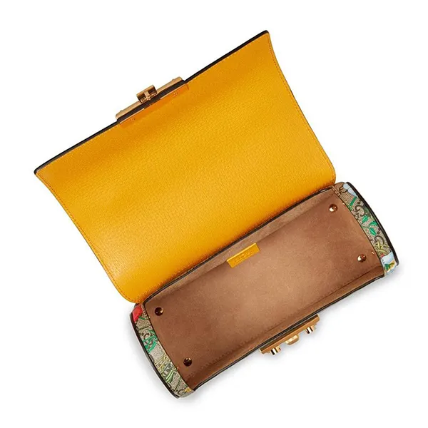 Túi Đeo Chéo Gucci Padlock GG Flora Small Bamboo Shoulder Bag Phối Màu - Túi xách - Vua Hàng Hiệu