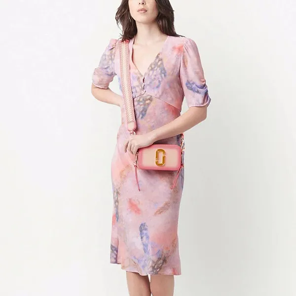 Túi Đeo Chéo Marc Jacobs Snapshot Fluoro Edge Camera Bag Màu Hồng - Túi xách - Vua Hàng Hiệu