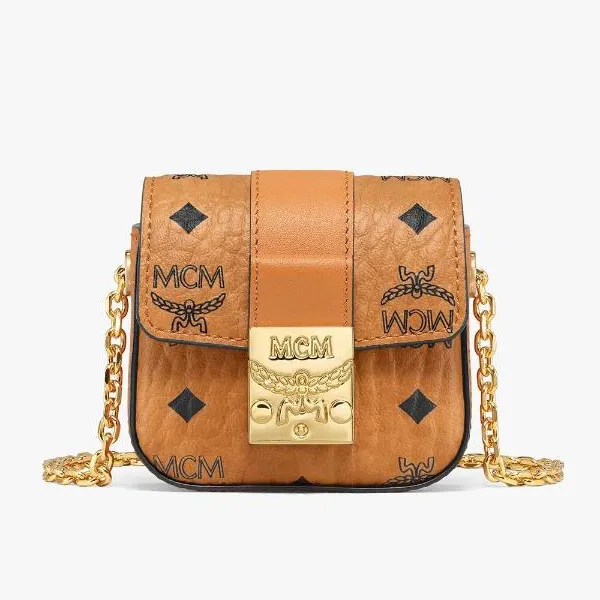 Túi Đeo Chéo MCM Tracy AirPods Case in Visetos MXZBSXT01CO Màu Nâu