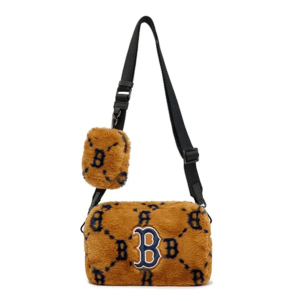 Túi Đeo Chéo MLB Dia Monogram Fur Cross Bag New York Yankees 3ACRM1026-43BGD Màu Nâu - Túi xách - Vua Hàng Hiệu
