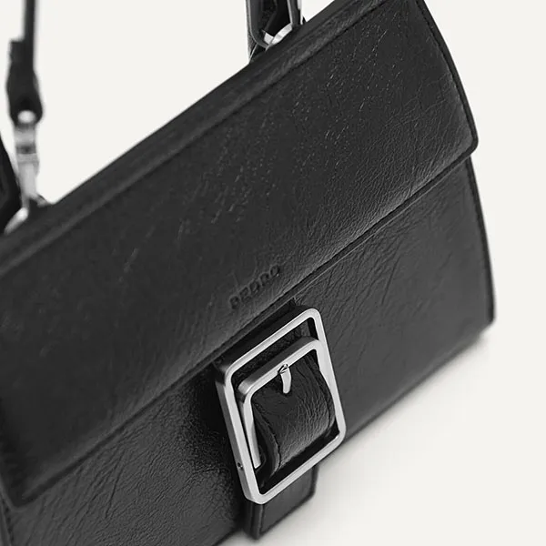 Túi Đeo Chéo Nữ Pedro Brno Top Handle Bag Black PW2-55060019 Màu Đen - 3
