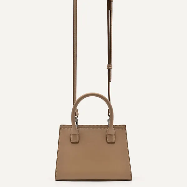 Túi Đeo Chéo Nữ Pedro Brno Top Handle Bag Camel 55060019 Màu Nâu