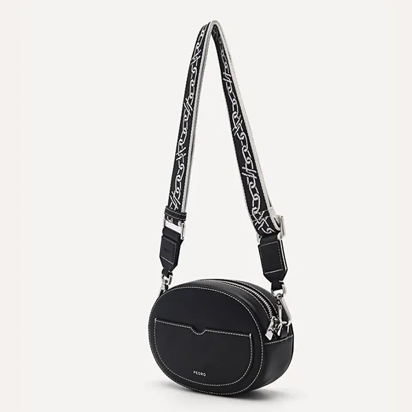 Túi Đeo Chéo Nữ Pedro Icon Leather Shoulder Bag 76610062 Màu Đen
