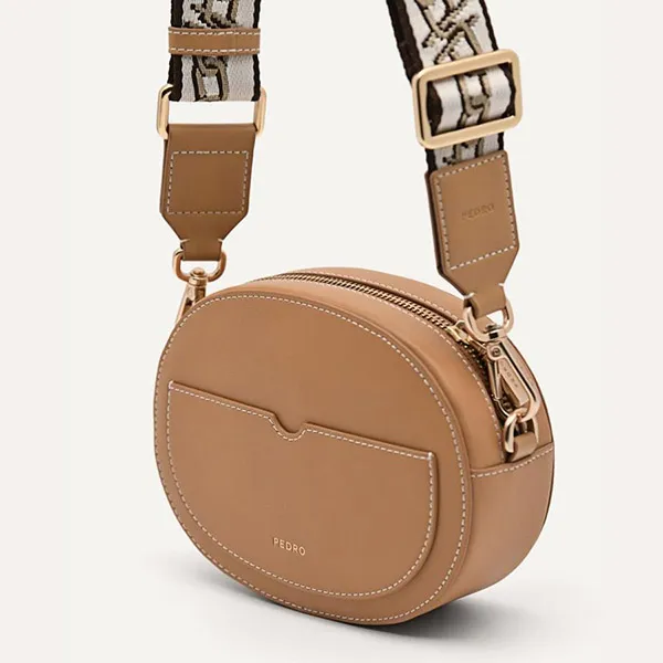 Túi Đeo Chéo Nữ Pedro Icon Leather Shoulder Bag 76610062 Màu Nâu - Túi xách - Vua Hàng Hiệu