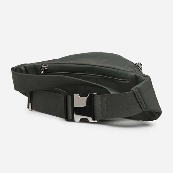 Túi Đeo Hông Lacoste L.12.12 Signature Leather Zip Fanny Pack NH2932IA Màu Xanh Olive