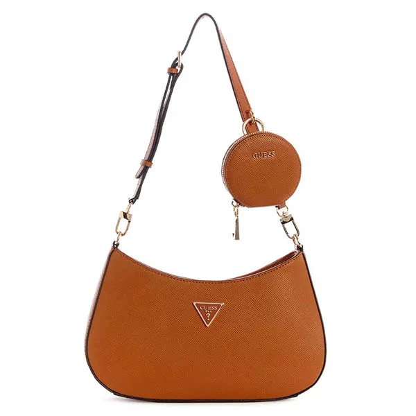 Túi Đeo Vai Guess Shoulder Bag For Women Màu Nâu - Túi xách - Vua Hàng Hiệu