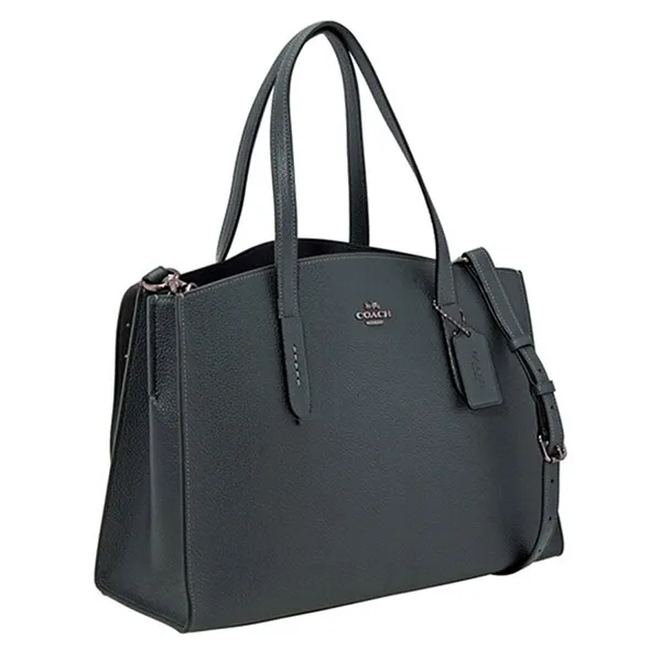 Túi Tote Coach Green Charlie Carryall Bag 25137 GMN1A Màu Xanh Đậm