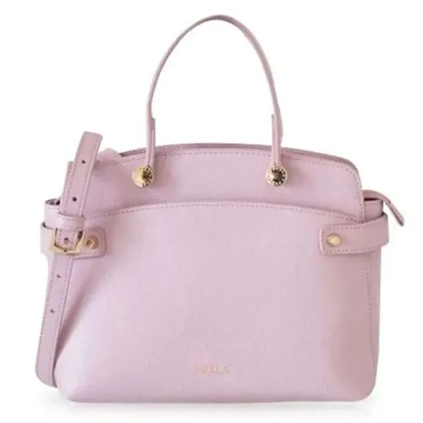 Túi Xách Furla Agata Small Satchel Fresia Original Màu Hồng Tím - Túi xách - Vua Hàng Hiệu
