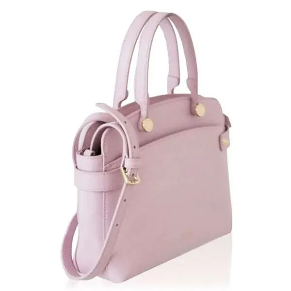 Túi Xách Furla Agata Small Satchel Fresia Original Màu Hồng Tím - Túi xách - Vua Hàng Hiệu