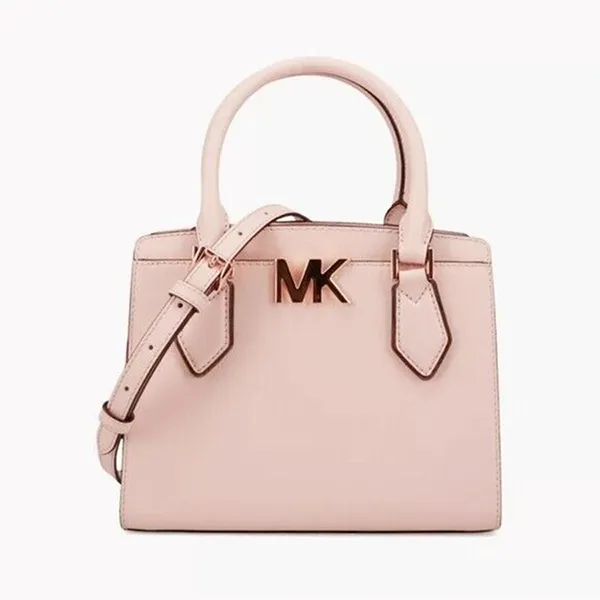 Túi Xách Michael Kors MK Mott Medium Leather Messenger Satchel Powder Blush Màu Hồng - Túi xách - Vua Hàng Hiệu