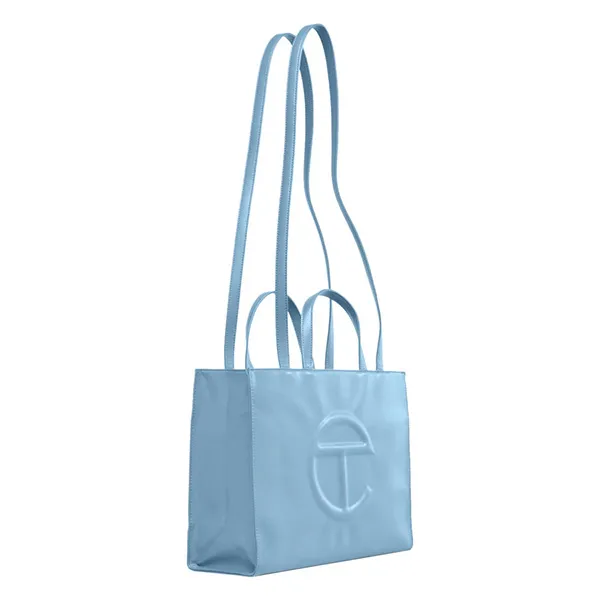 Túi Xách Telfar Shopping Bag Pool Blue Medium Màu Xanh Blue