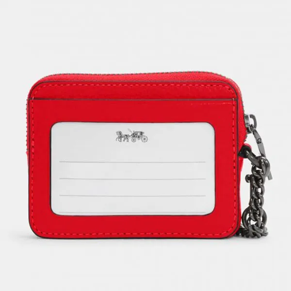 Ví Nữ Coach Zip Card Case C6303 Màu Đỏ - Túi xách - Vua Hàng Hiệu