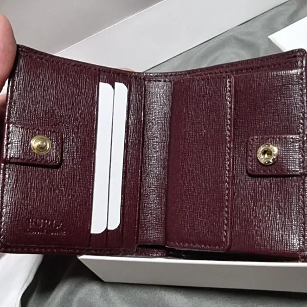Ví Furla Furla Classic PCB9CL0 Bi-Fold Purse Burgundy Màu Đỏ Tía - Túi xách - Vua Hàng Hiệu