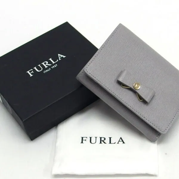 Ví Furla Glenda Tri-Fold Wallet Light Gray 1028291 Màu Xám - Túi xách - Vua Hàng Hiệu