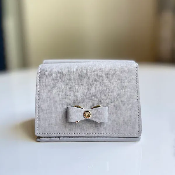 Ví Furla Glenda Tri-Fold Wallet Light Gray 1028291 Màu Xám - Túi xách - Vua Hàng Hiệu