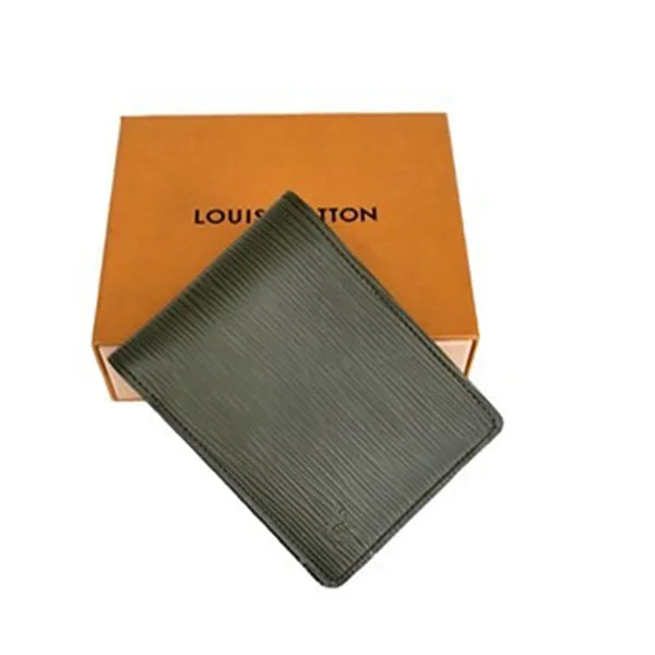 Ví Nam Louis Vuitton LV Multiple Wallet Epi Màu Xanh Rêu