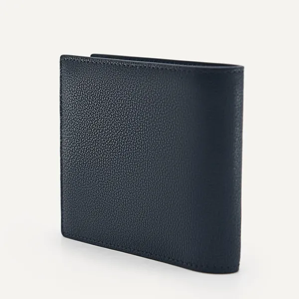 Ví Nam Pedro Leather Bi-Fold Flip Wallet Navy PM4-15940235 Màu Xanh Navy