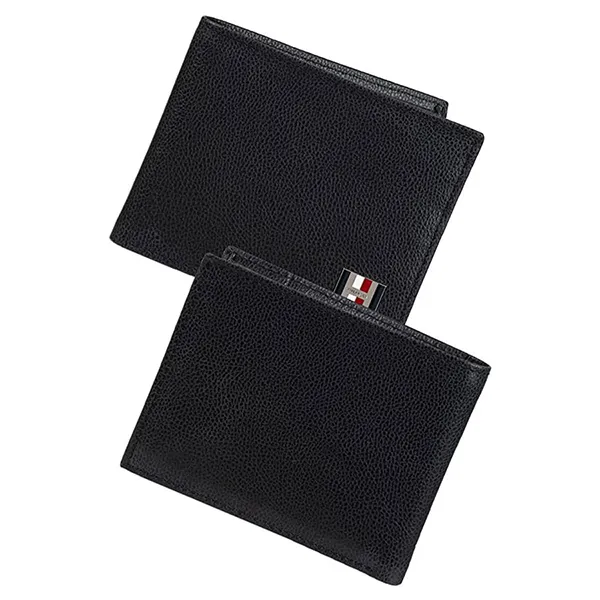 Ví Nam Tommy Hilfiger Men's Slim Bifold Leather Wallet Màu Đen
