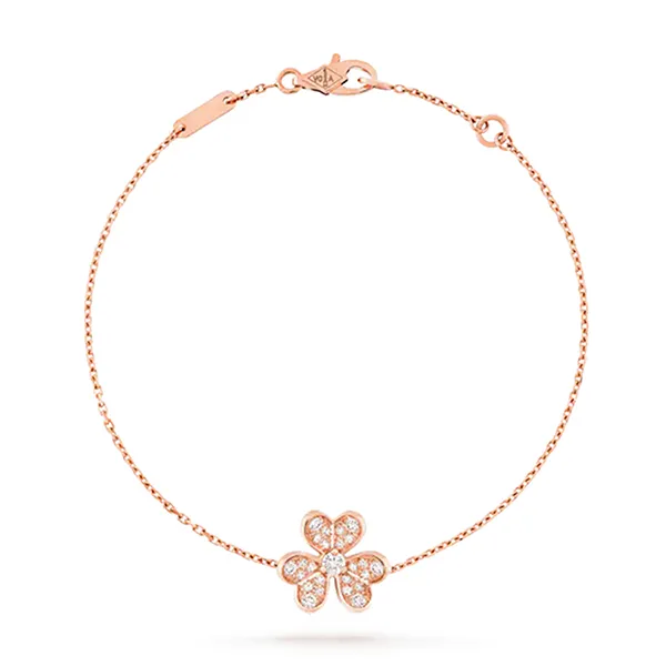 Vòng Đeo Tay Jewery Luxury Frivole Frivole Bracelet Mini Model VCARP7RD00 Màu Vàng Hồng - Trang sức - Vua Hàng Hiệu