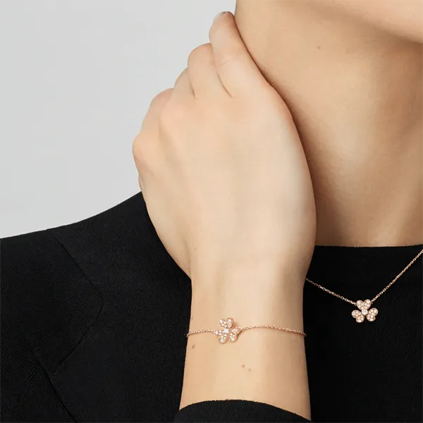 Vòng Đeo Tay Jewery Luxury Frivole Frivole Bracelet Mini Model VCARP7RD00 Màu Vàng Hồng - Trang sức - Vua Hàng Hiệu