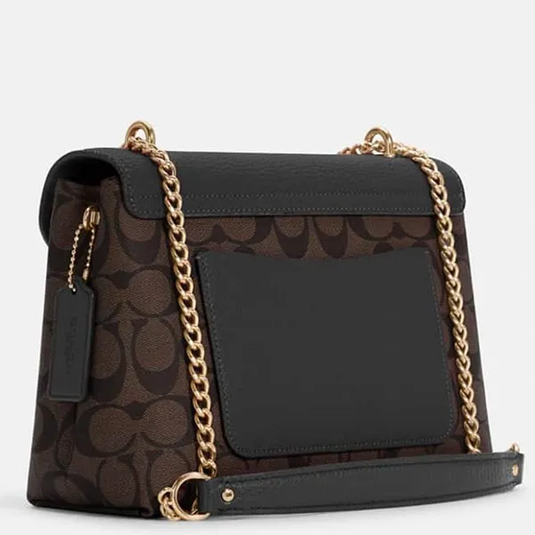 Túi Đeo Chéo Nữ Coach Tammie Shoulder Bag Màu Nâu Đen