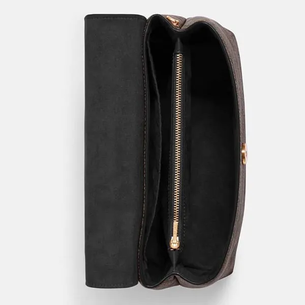 Túi Đeo Chéo Nữ Coach Tammie Shoulder Bag Màu Nâu Đen