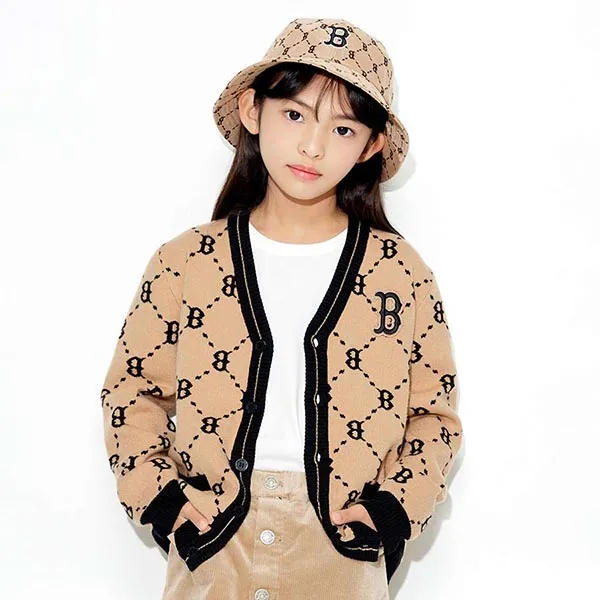 Áo Cardigan Trẻ Em MLB Monogram Boston Red Sox 7AKCM0124-43BGS Màu Nâu - Thời trang - Vua Hàng Hiệu