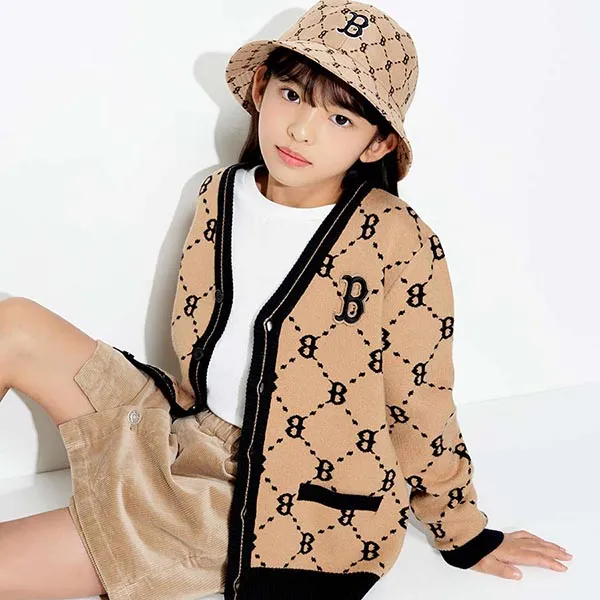 Áo Cardigan Trẻ Em MLB Monogram Boston Red Sox 7AKCM0124-43BGS Màu Nâu - Thời trang - Vua Hàng Hiệu