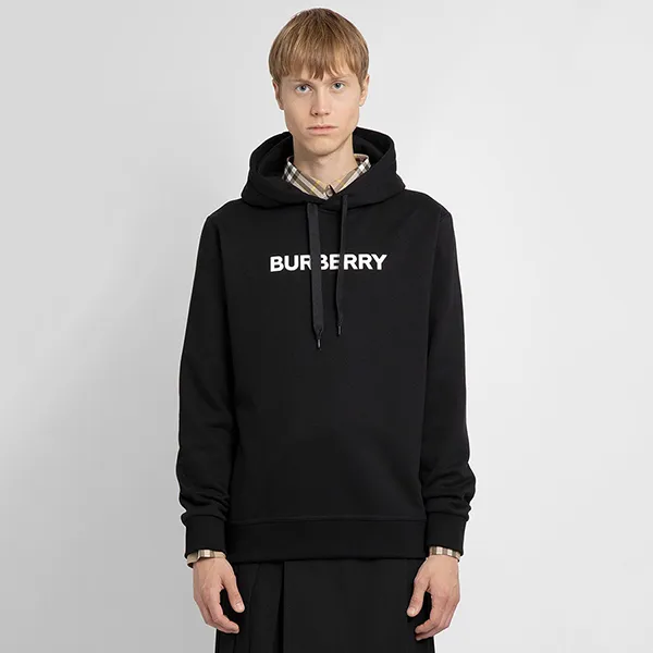 Áo Hoodie Burberry Logo Print Black 8055318 Màu Đen Size S - Thời trang - Vua Hàng Hiệu