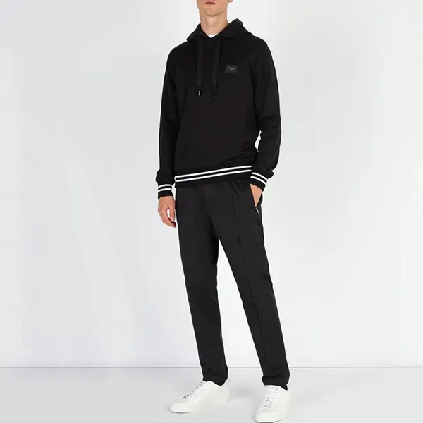 Áo Hoodie Dolce & Gabbana D&G Logo-patch Cotton G9JQ3T G7OPC S8293 Màu Đen Size 44 - Thời trang - Vua Hàng Hiệu
