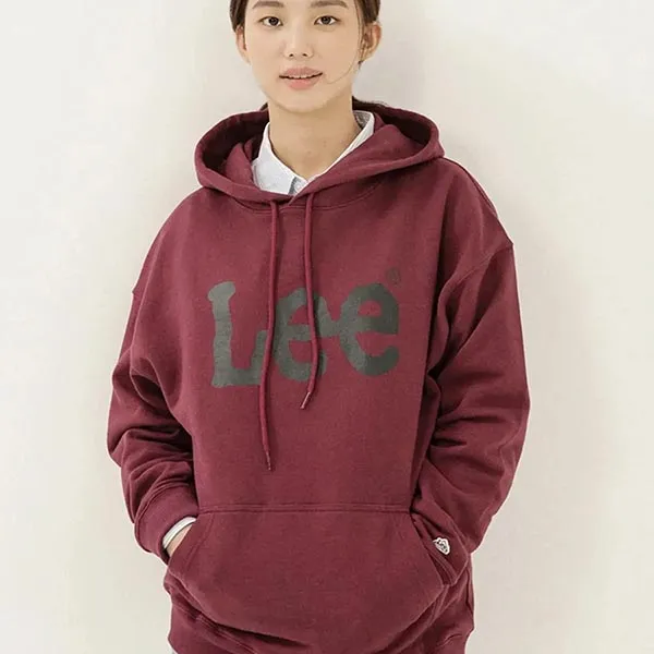 Áo Hoodie Lee Big Twitch Loose-Fit Màu Đỏ - Thời trang - Vua Hàng Hiệu