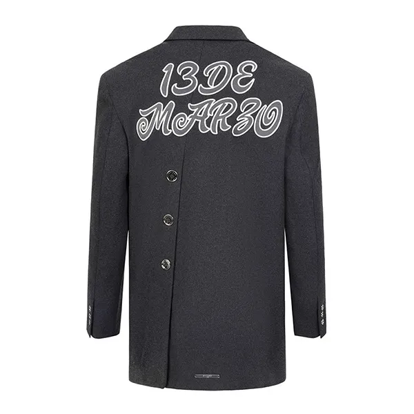 Áo Khoác 13 De Marzo Plush Bear Button Suit FR-JX-517 Màu Xám Size S