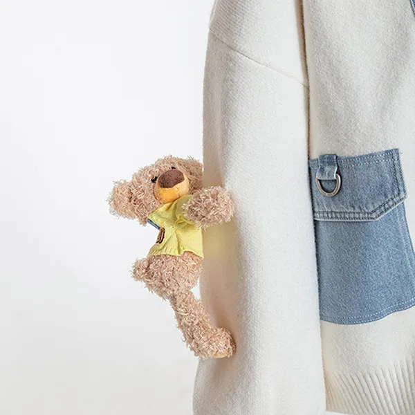 Áo Khoác 13 De Marzo x Pop Mart Sweet Bean Bear Puff Sleeve Cardigan White FR-JX-658 Màu Trắng Xanh Size M