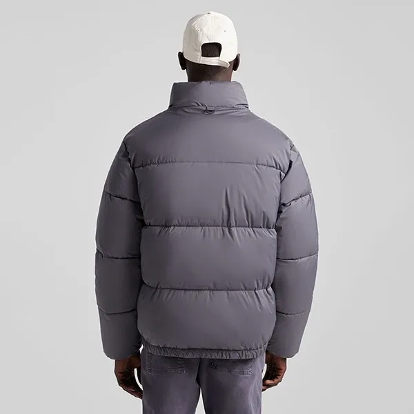 Áo Khoác Bershka Puffer Jacket Màu Xám Size M