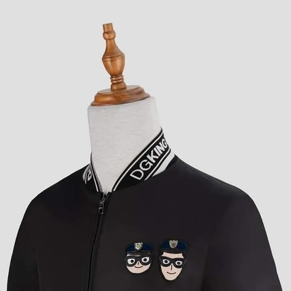 Áo Khoác Nam Dolce & Gabbana D&G Bomber G9KC8Z G7RJE N0000 Màu Đen Size 46