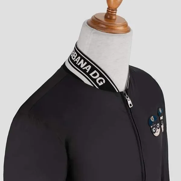 Áo Khoác Nam Dolce & Gabbana D&G Bomber G9KC8Z G7RJE N0000 Màu Đen Size 46