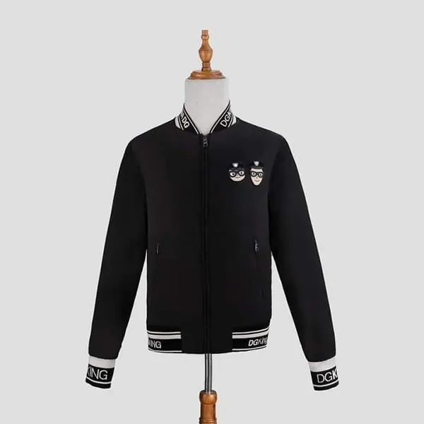 Áo Khoác Nam Dolce & Gabbana D&G Bomber G9KC8Z G7RJE N0000 Màu Đen Size 46