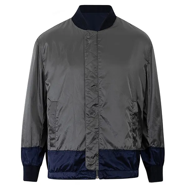 Áo Khoác Nam Dolce & Gabbana D&G King DG Logo Embroidered Bomber G9NF0Z HUMBE Màu Xanh Navy Size 48