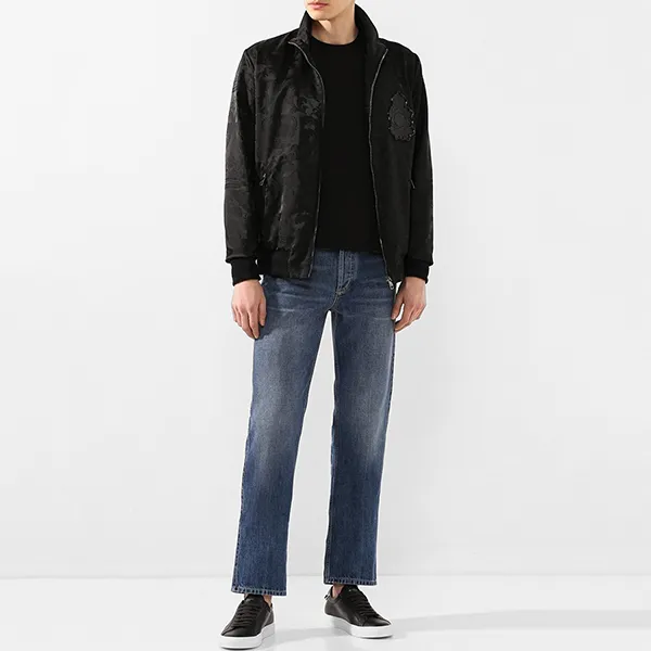 Áo Khoác Nam Dolce & Gabbana D&G Logo-patch Black G9IQJZ G7VLD Màu Đen Size 50