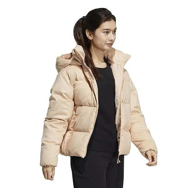 Áo Khoác Phao Adidas KOD20 Women's Down Faux Suede Puffy Down Jacket Màu Kem Size M