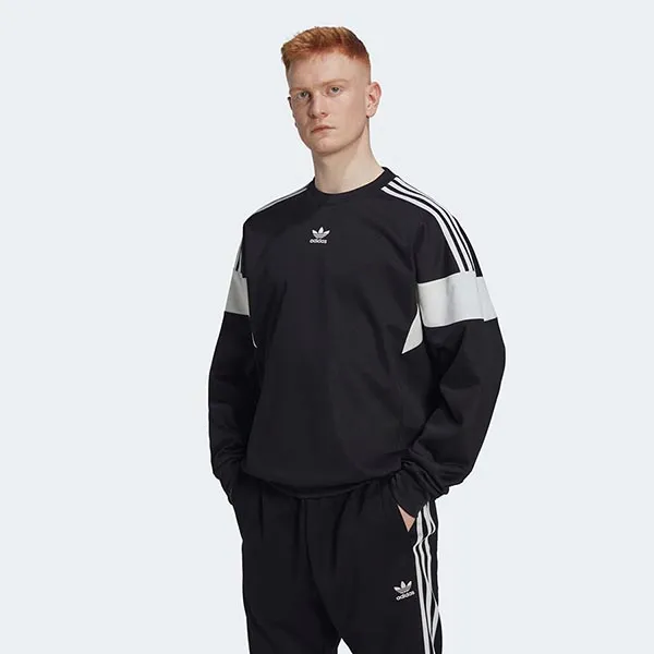 Áo Nỉ Nam Adidas Adicolor Classics Cut Line Crew Sweatshirt HN6117 Màu Đen Size XS - Thời trang - Vua Hàng Hiệu